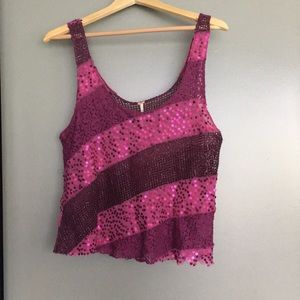 Free people sequin Top